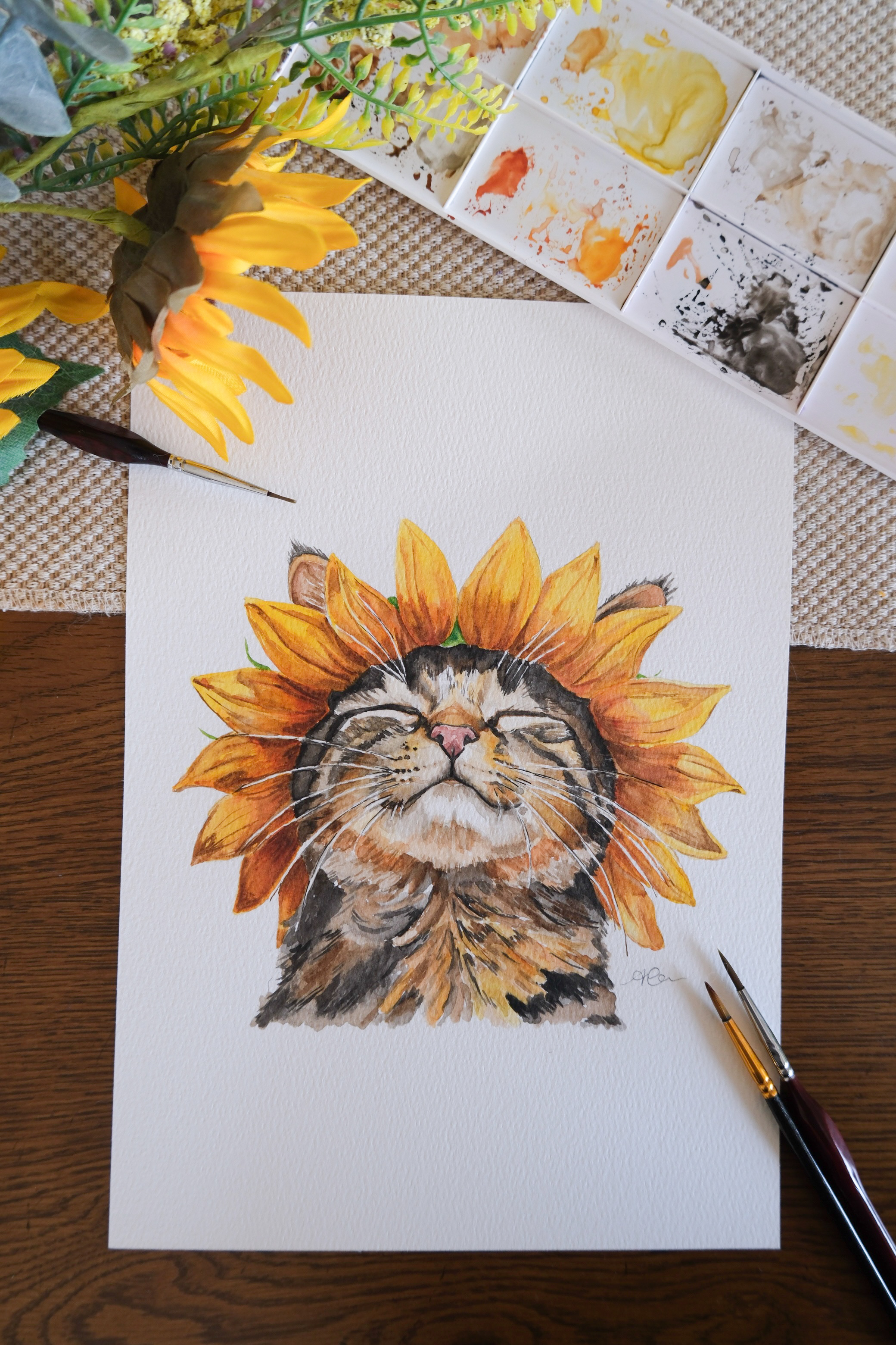 Cat painting